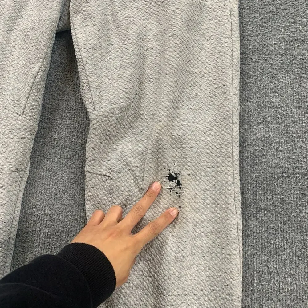 Lululemon Joggers Mens L Large Grey At Ease Heathered Workout Sweatpants *READ